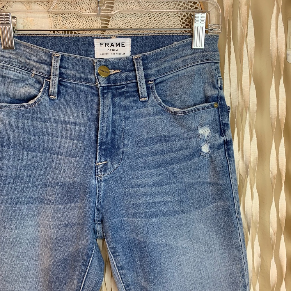 SOLD Frame Denim Blue Le High Skinny Size 26 - Picture 3 of 10